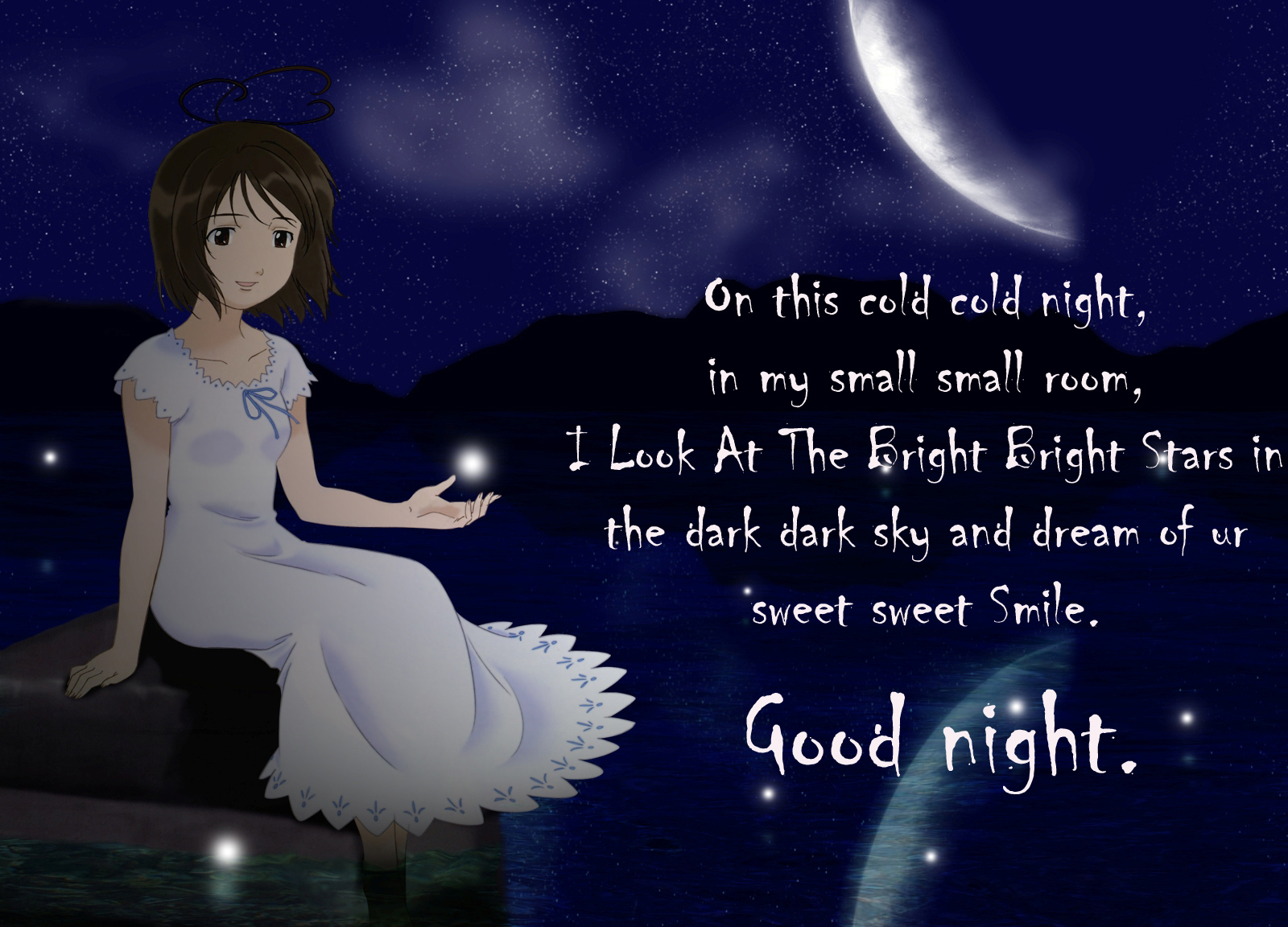 Free download Cute Girl Good Night Wishes Photo Images Download ...
