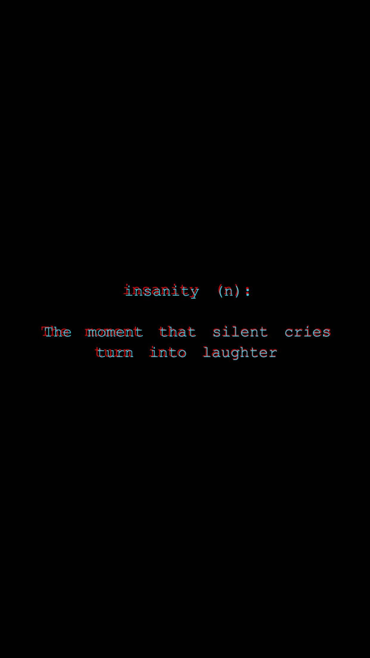 Grunge Emo Aesthetic Minimalist Insanity Wallpaper