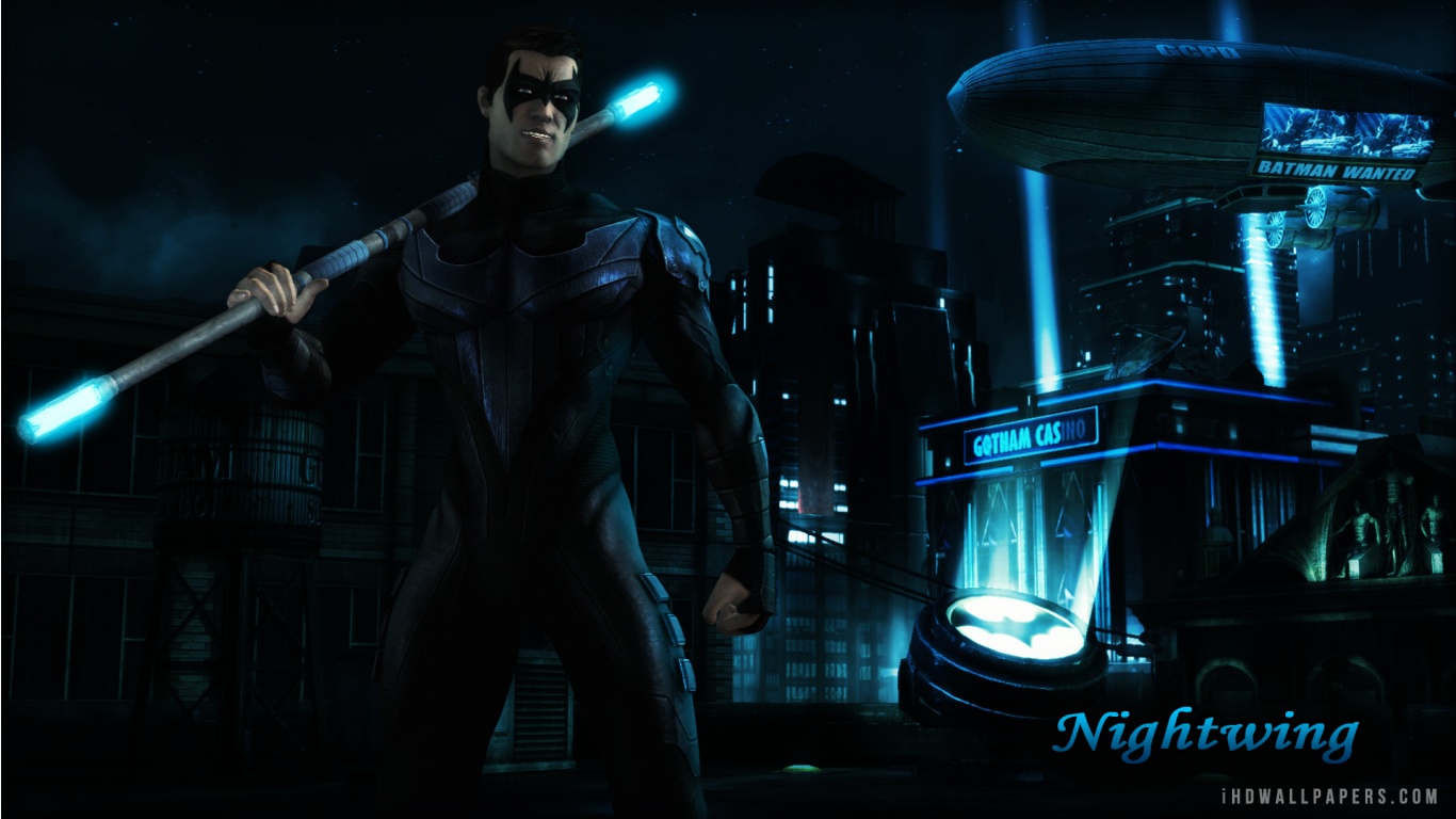Nightwing Injustice Gods Among Us HD Wallpaper   iHD Wallpapers 1366x768
