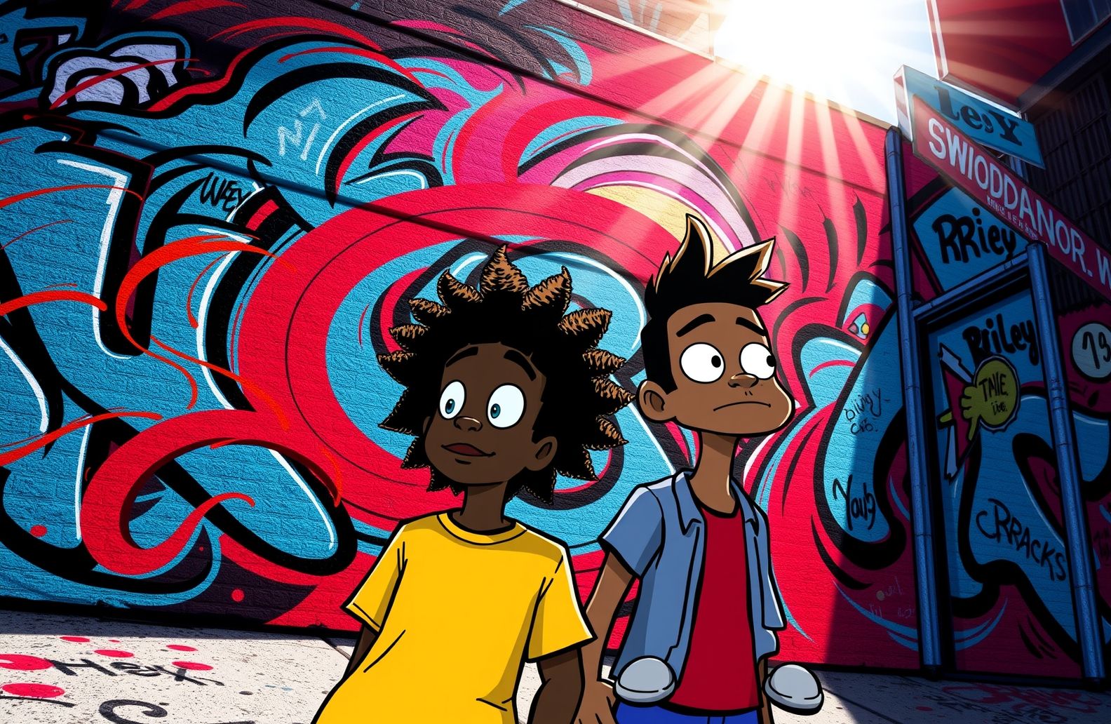 Boondocks Wallpaper Huey And Riley
