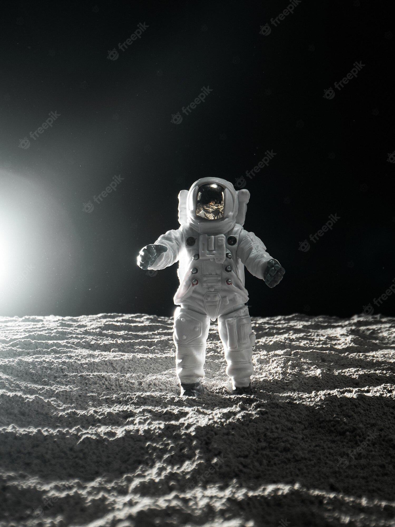 Premium Photo Astronaut at spacewalk cosmic art science