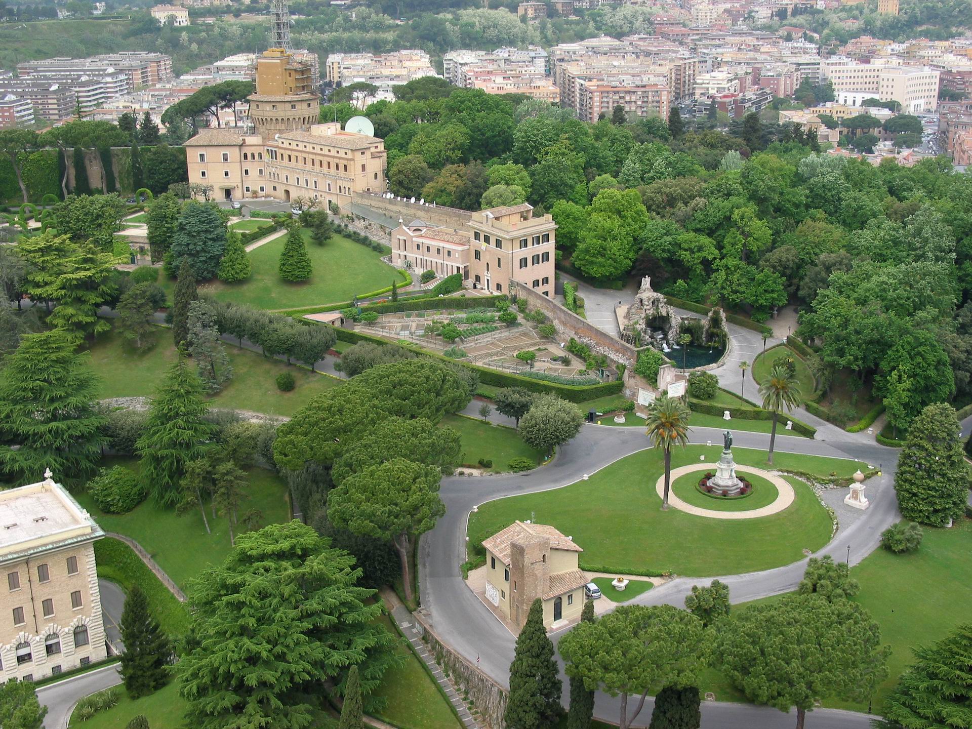 Vatican City Gardens HD Wallpaper