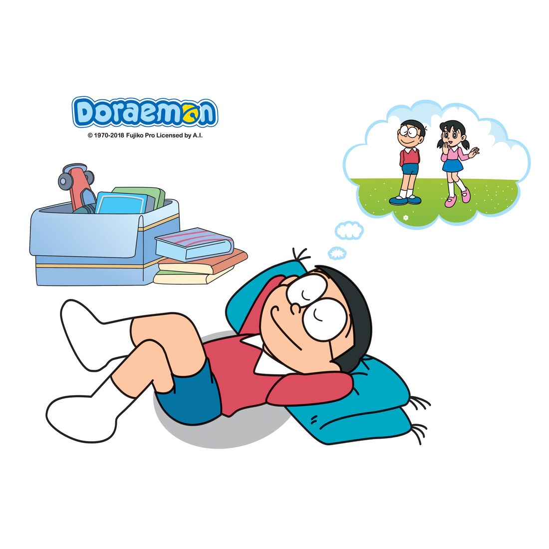 Doraemon Nobita Dreams Of Shizuka Wallpaper