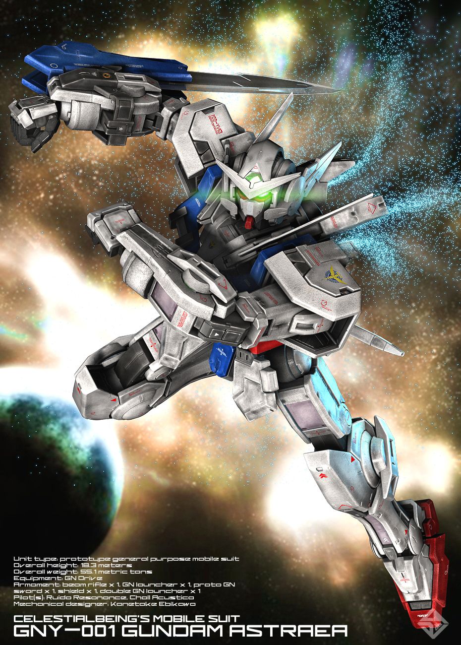 GNY 001 GUNDAM ASTRAEA by Ladav01 on deviantART Gundam Gundam