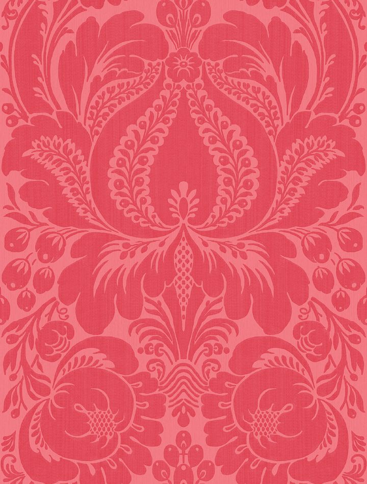 Pink Damask Wallpaper Pattern Color