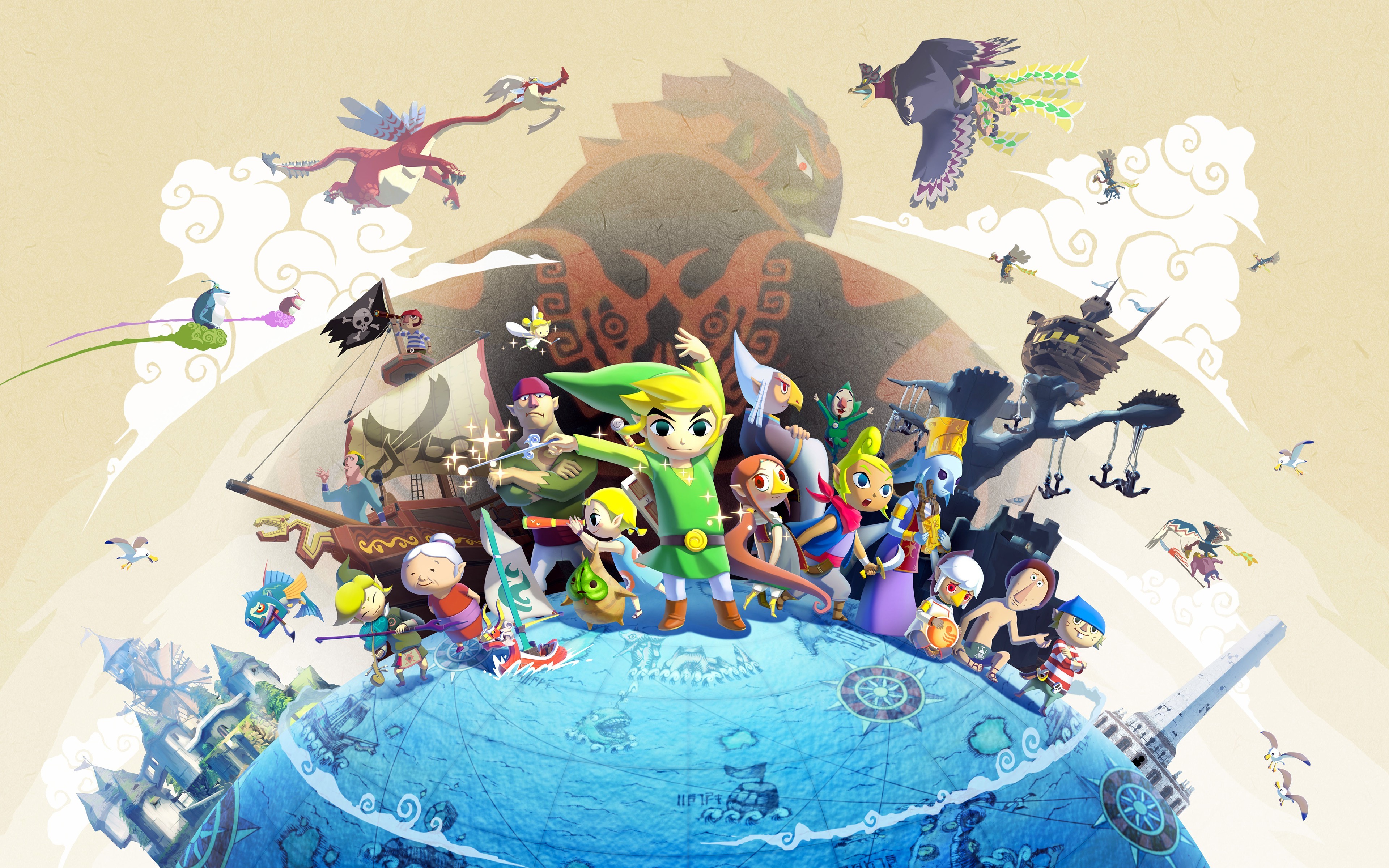 The Legend Of Zelda Wind Waker Wallpaper Hd wwwpixshark 3840x2400