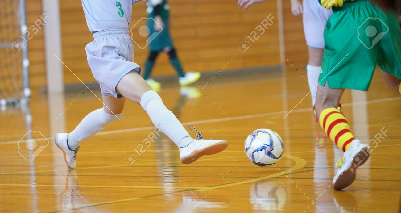 Playing Futsal Background Stock Photo Picture And Royalty