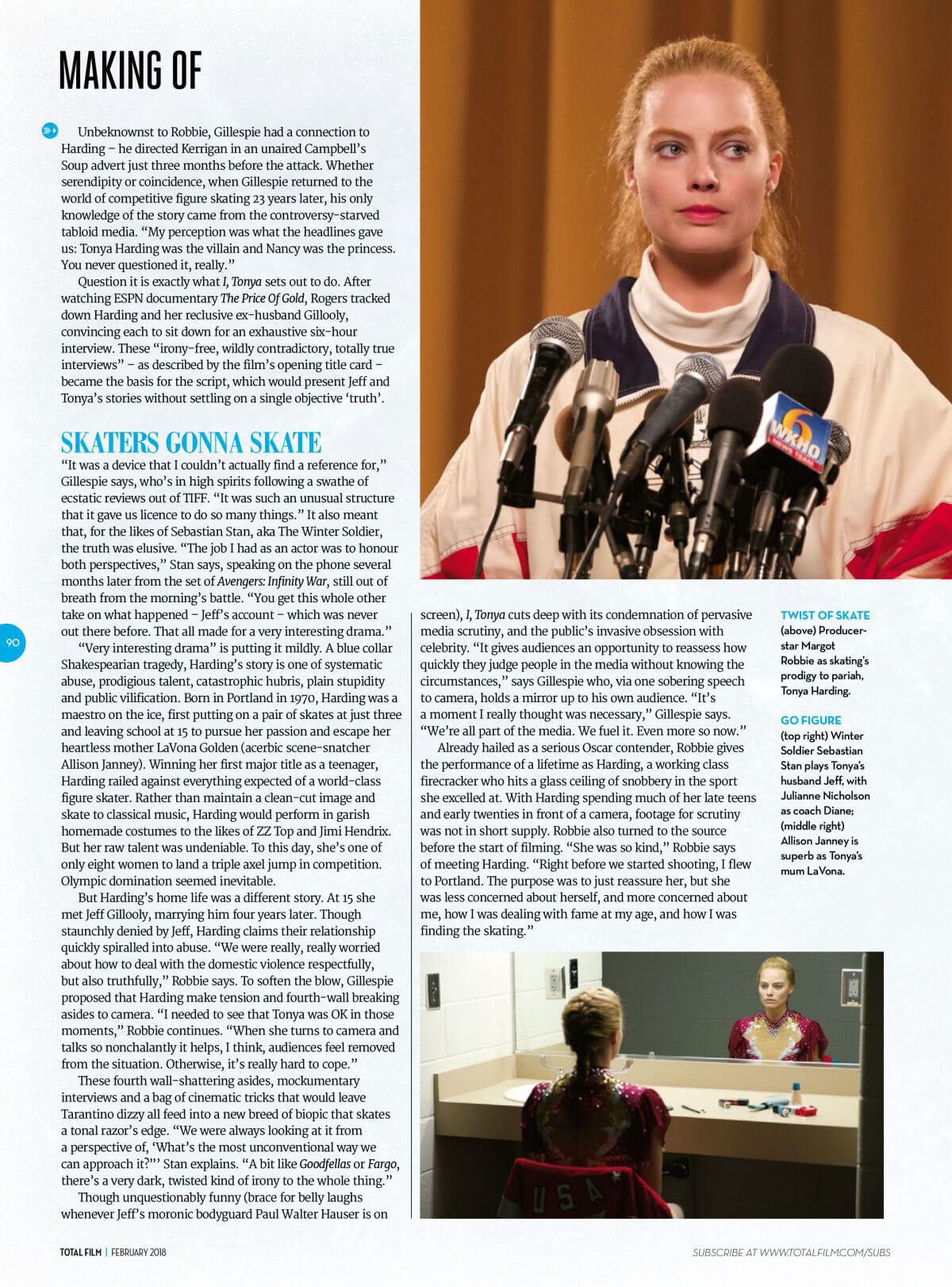 Margot Robbie Stills In Total Film Magazine March