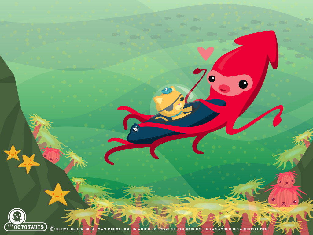  Octonauts Wallpaper Hugged By The Red Squid Kawaii Wallpapers 1024x768