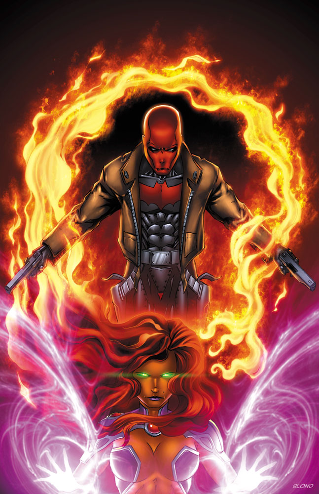 Red Hood And Starfire By Blondthecolorist