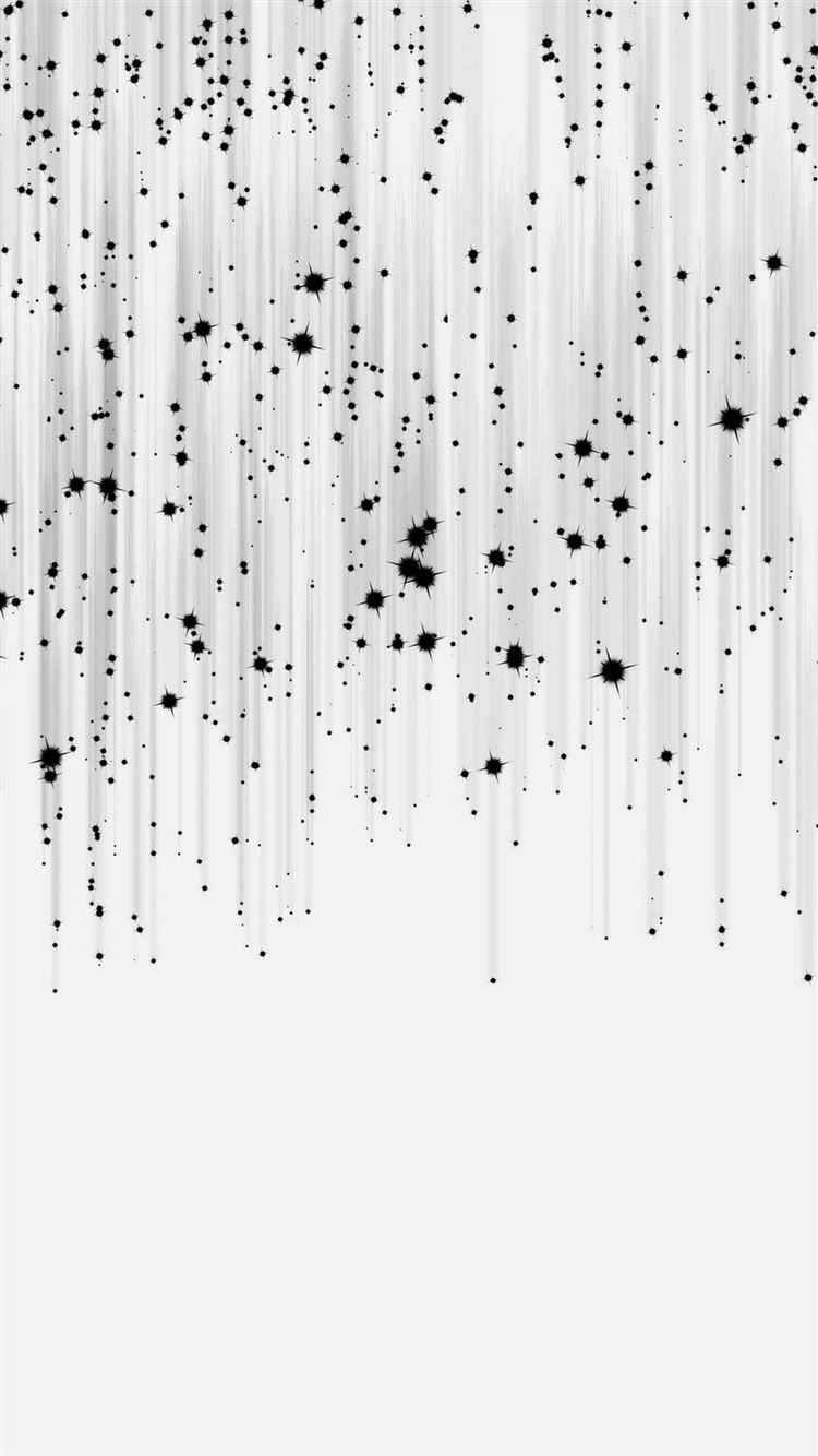 Meteor Shower Star White Bw Pattern Art iPhone Wallpaper