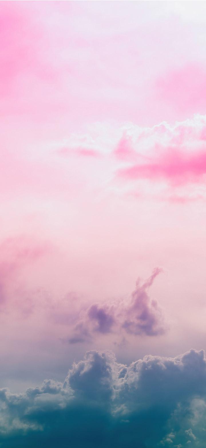 Aesthetic Clouds And Pink Sky 4k Phone Wallpaper
