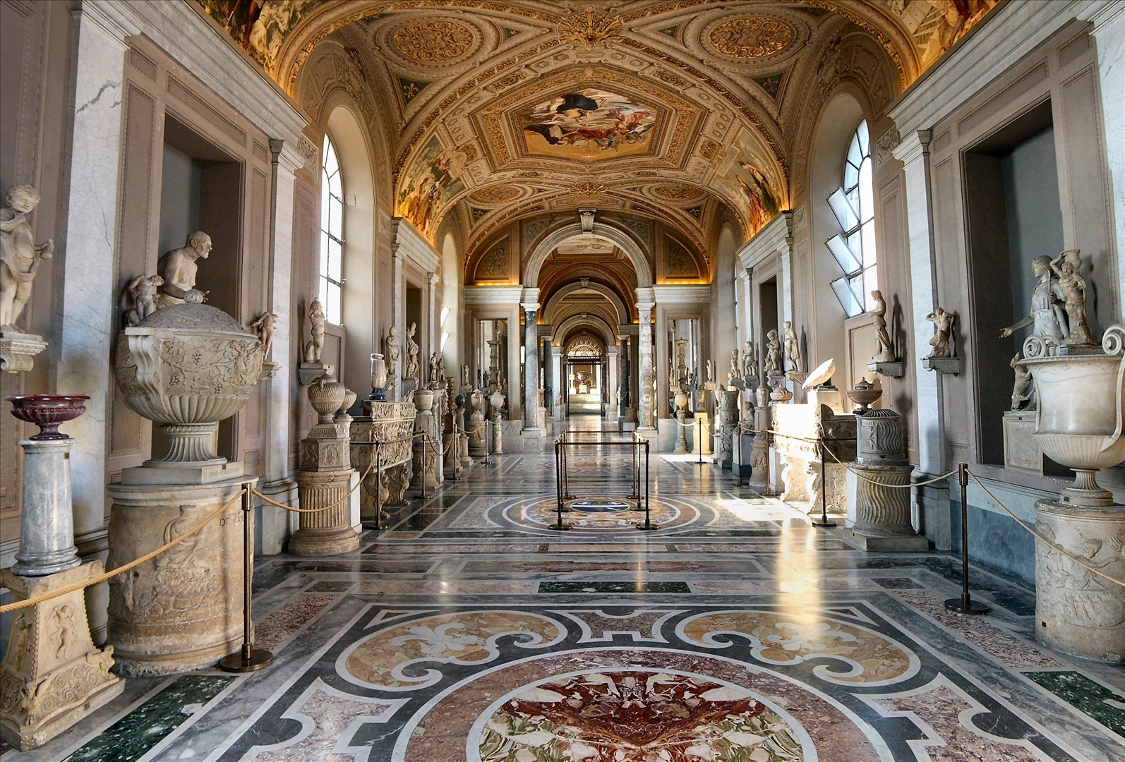 Inside Vatican Museums City Wallpaper