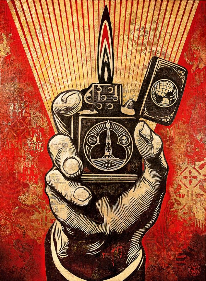 Mixed Media Painting Archives Obey Giant Art Propaganda