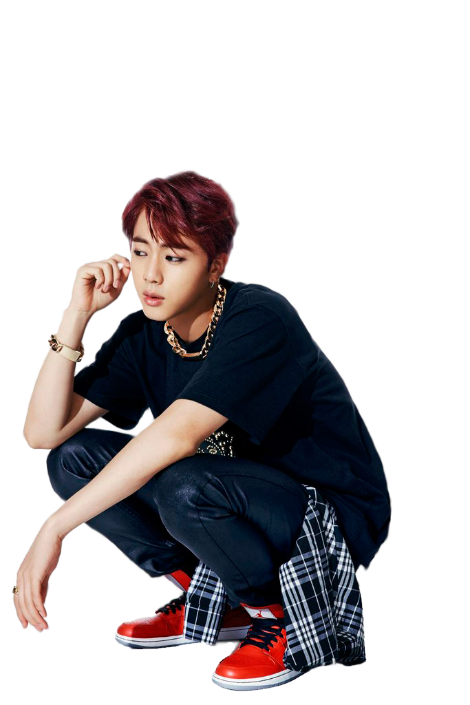 JIN BTS PNG by NotinFiction on