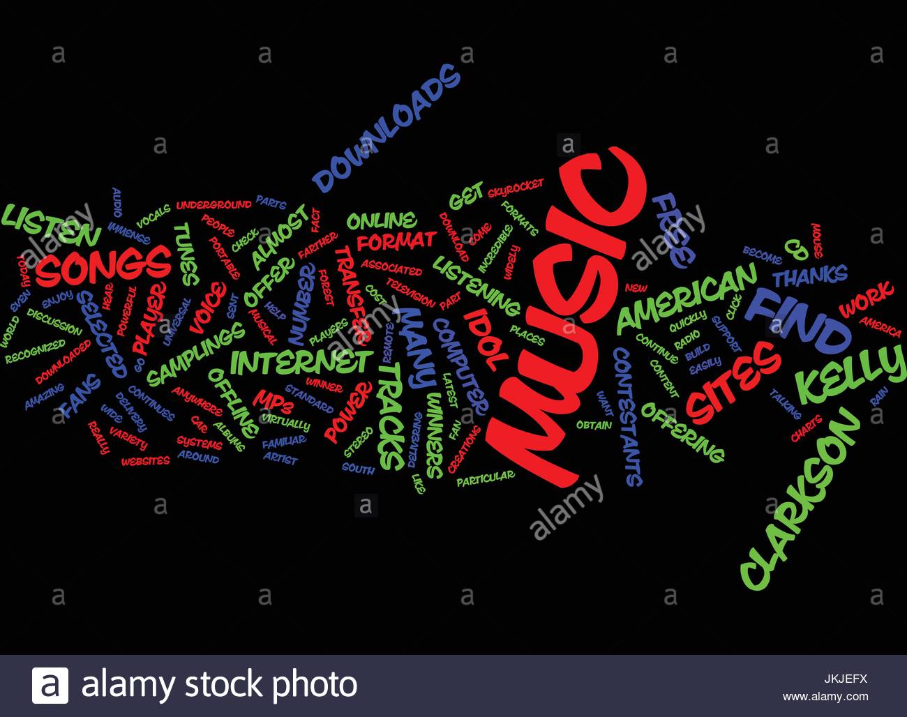 Music S For Kelly Clarkson Text Background Word Cloud