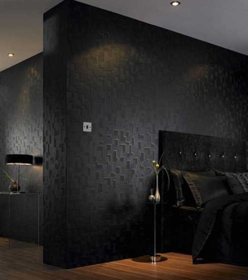 Home Decorating Ideas black wallpaper for walls 143 488x550