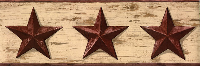 The Crackled Barn Star Border Is Pre Pasted Washable And Strippable
