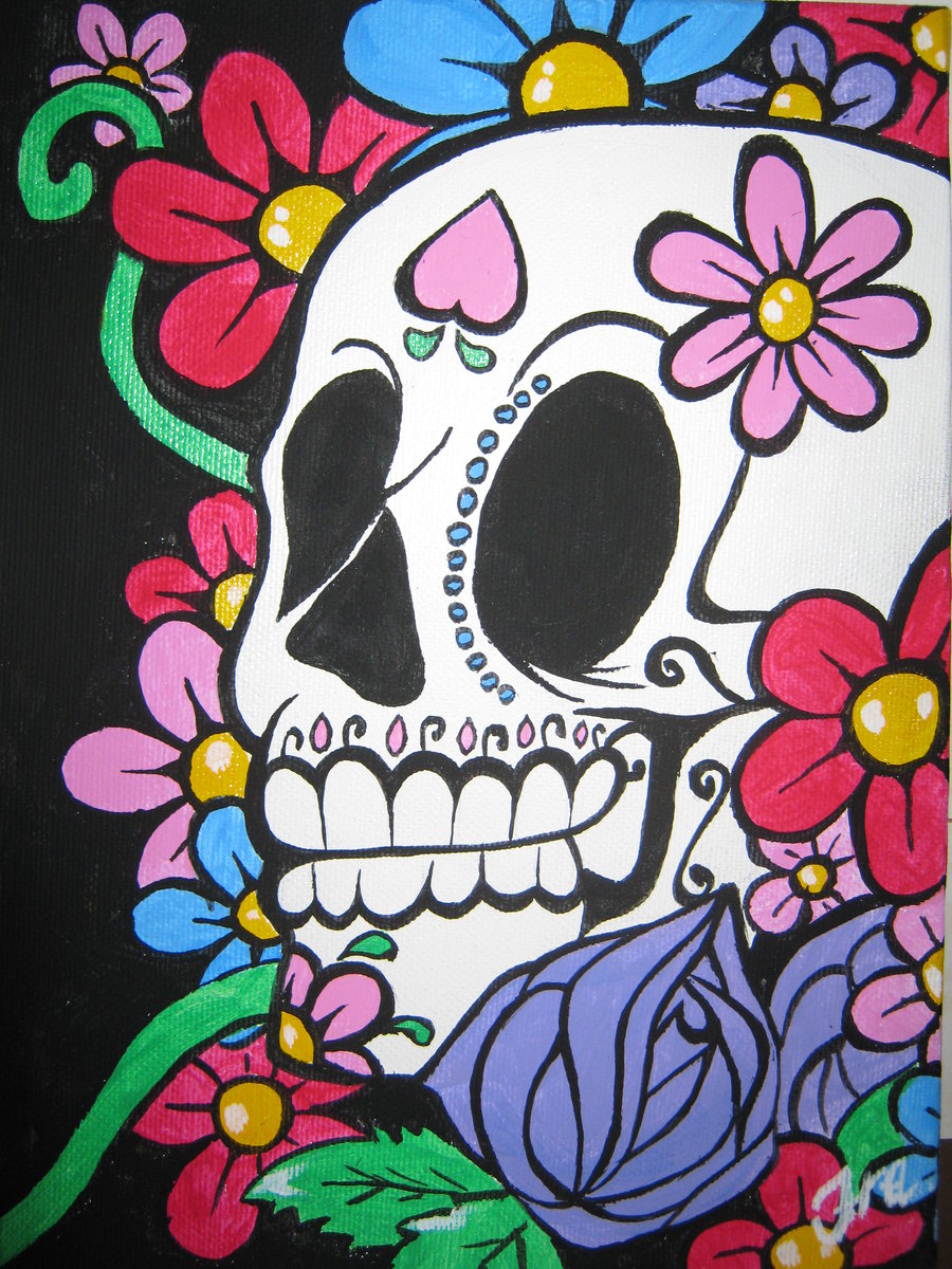 Sugar Skull Wallpaper iPhone By Thefraffra