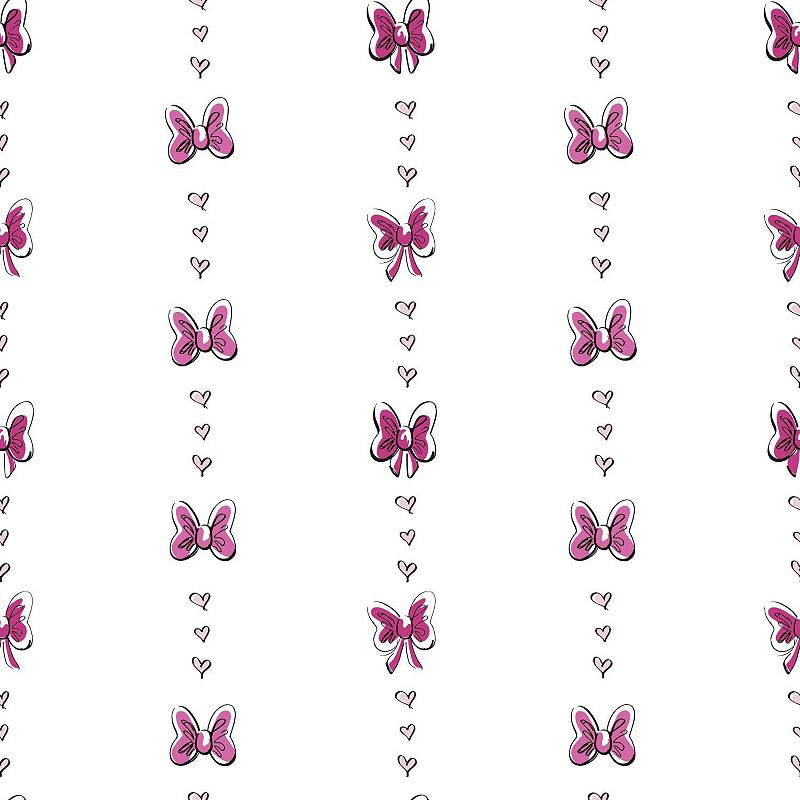 🔥 Free download Disneys Minnie Mouse Bow Stripe Removable Wallpaper