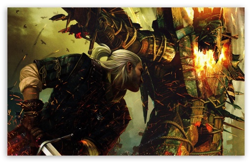 Geralt Of Rivia The Witcher HD Wallpaper For Standard