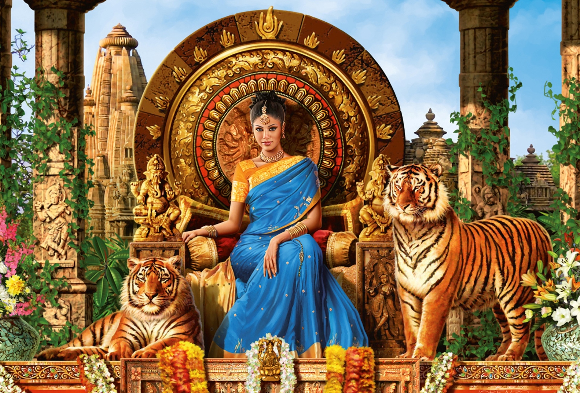 Tiger Queen India Full HD Fond D Cran And Arri Re