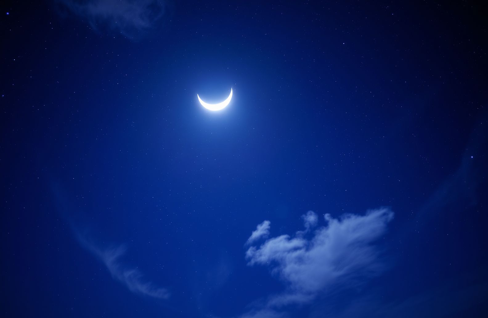 Blue Night Sky Wallpaper
