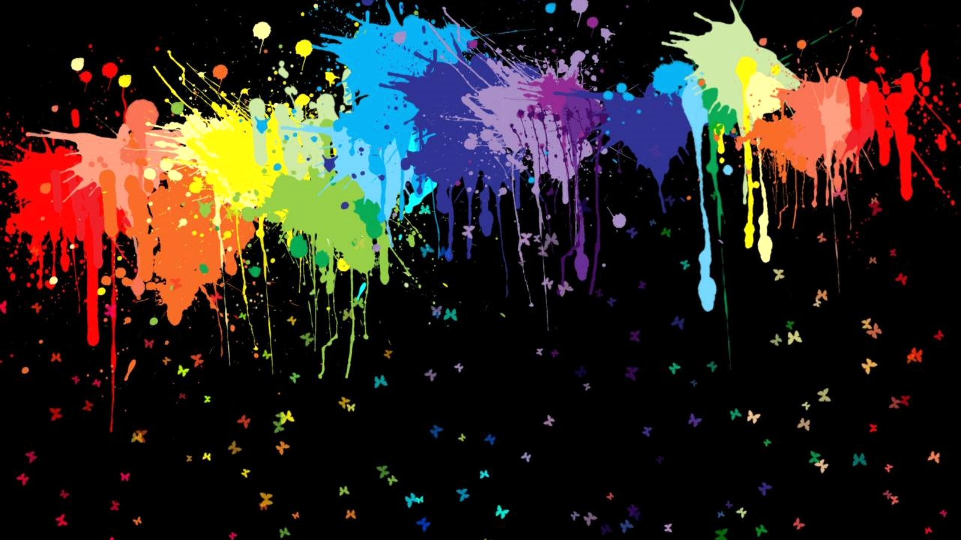 Colorful Paint Wallpaper Wallpoper