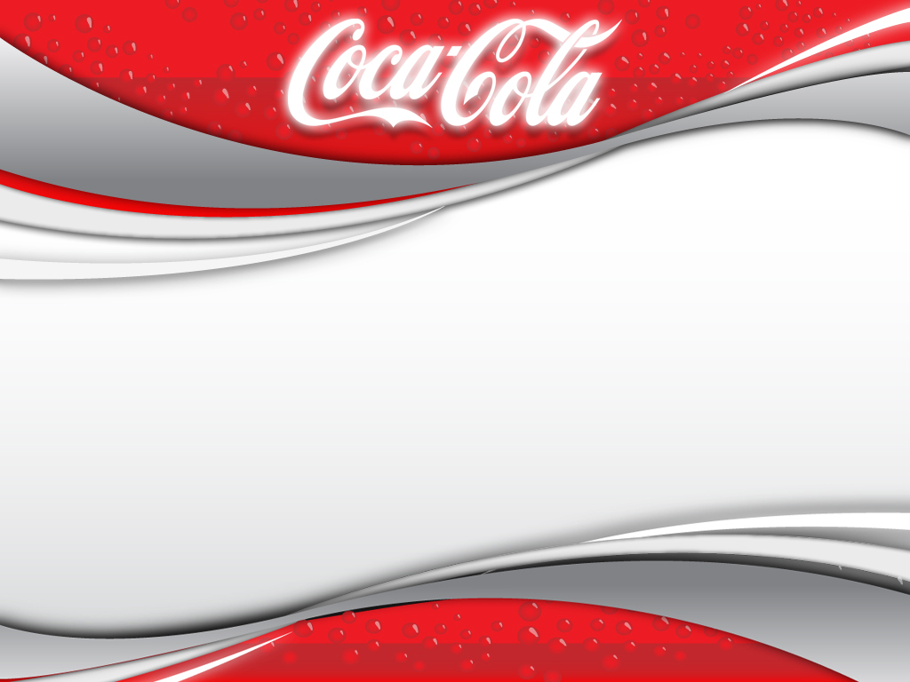 Coca Cola Background For Powerpoint Foods And Drinks Ppt