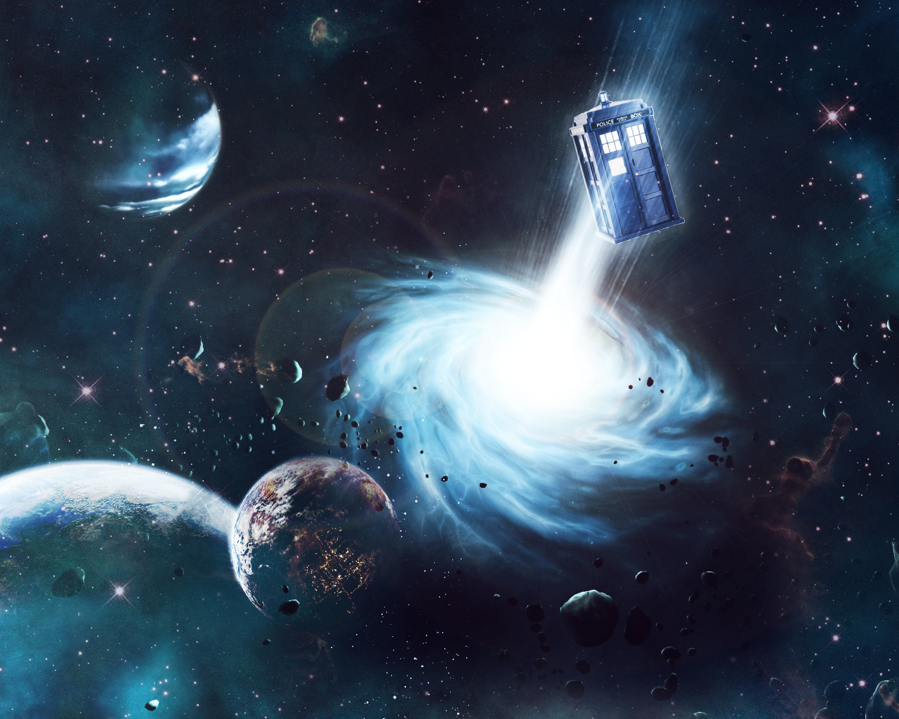 Doctor Who Bom Tardis In Space Wallpaper By Carnagebg