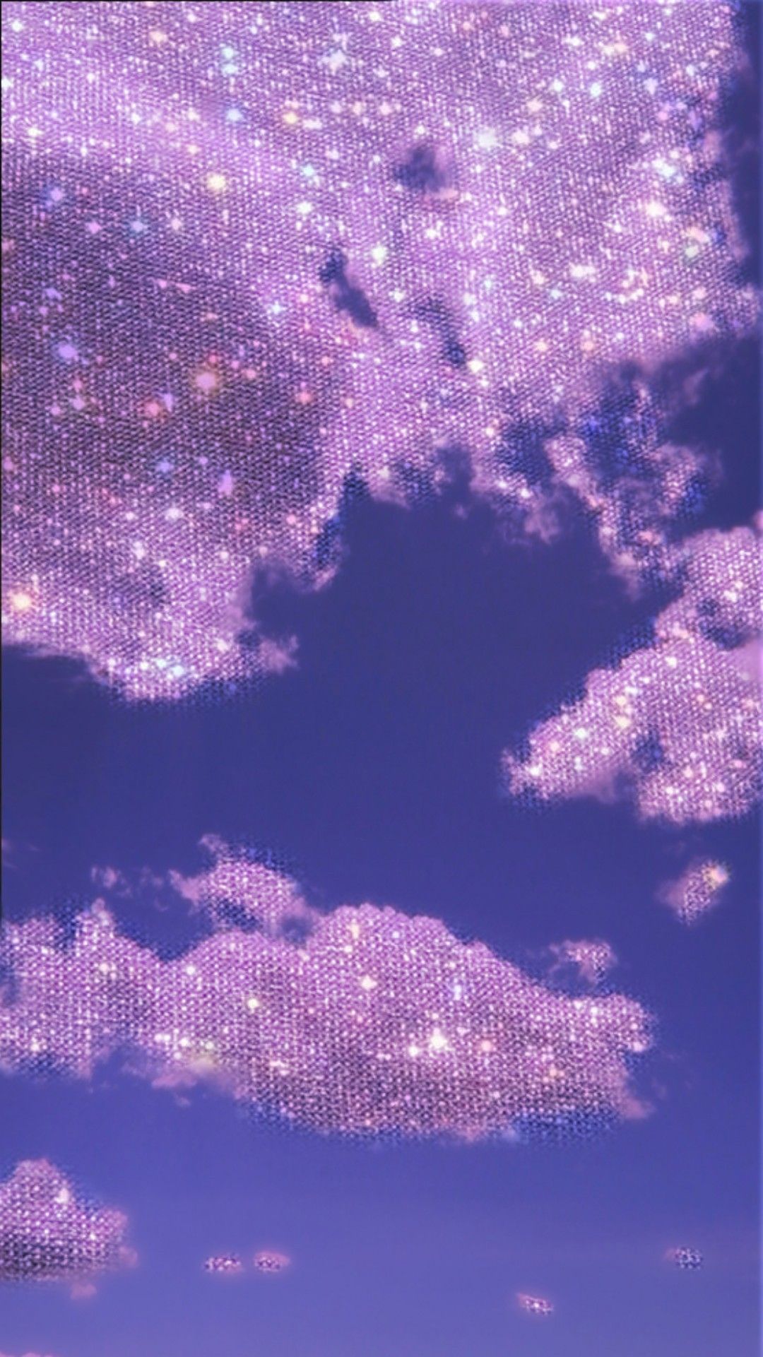 Pink Clouds From My Windows With Glitters Sparkle Wallpaper