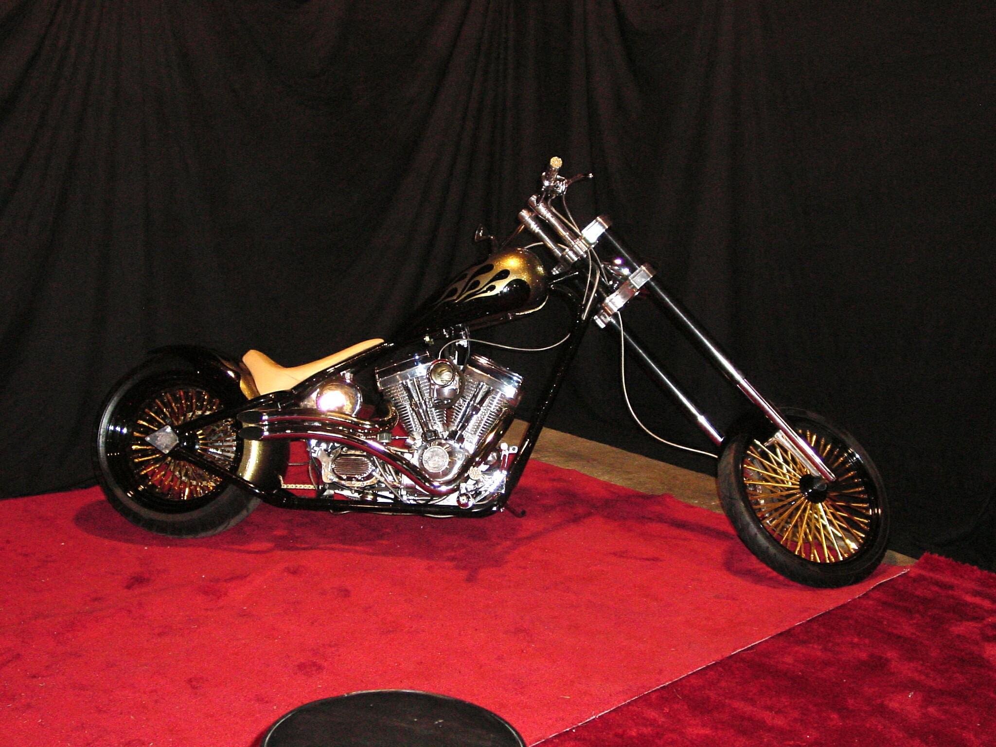 Motorcycle Stretched Chopper Cruiser