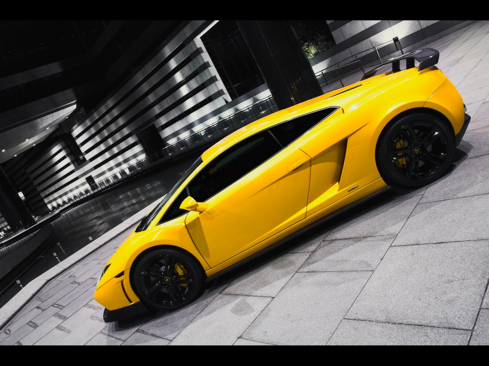 Wallpaper Box Yellow Lamborghini Gallardo Gt600 HD