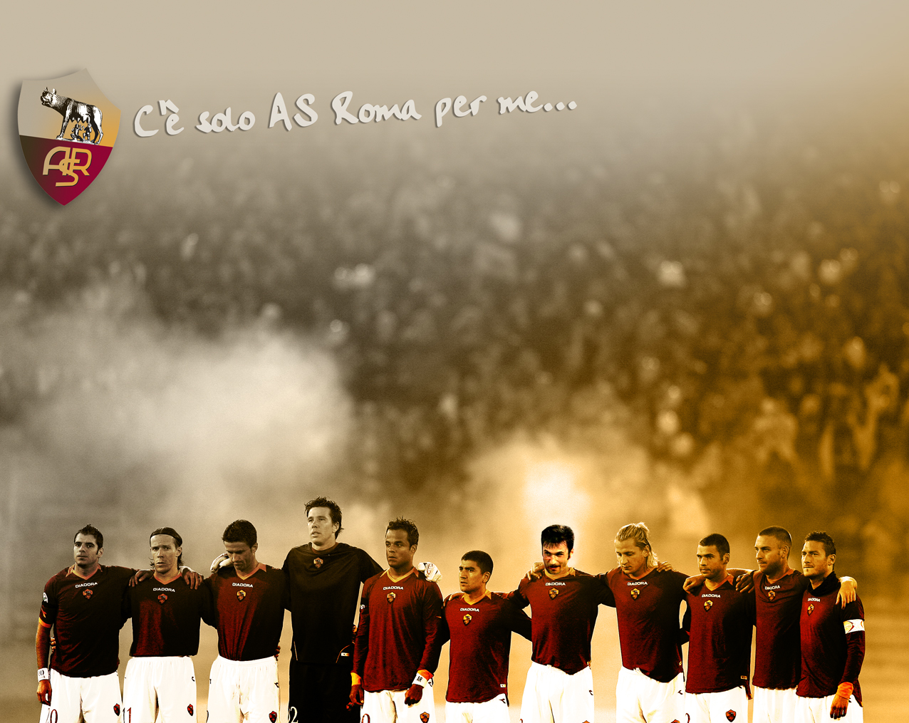 World Cup South Africa As Roma Logo Wallpaper