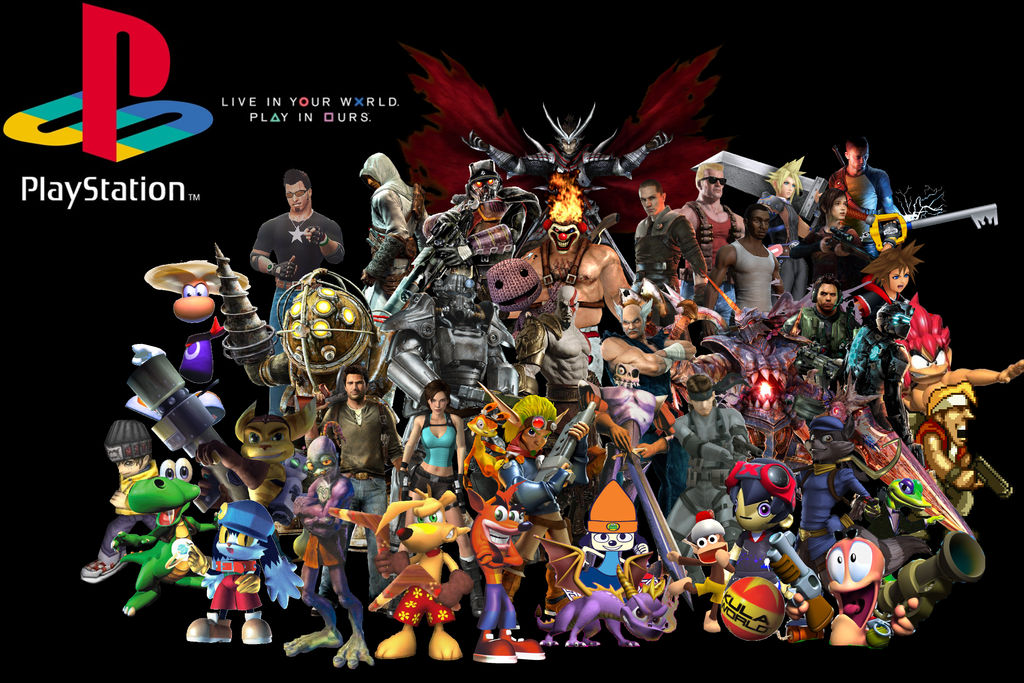 Playstation Characters Wallpaper By Alexdarkmatter