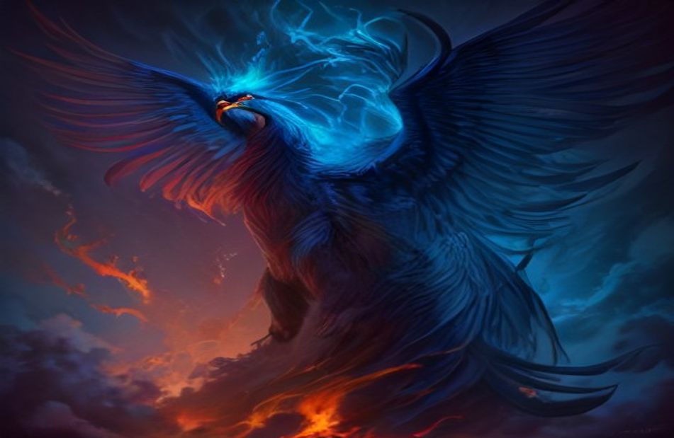 Blue Phoenix Wallpaper