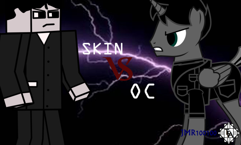 Minecraft avatar skin VS MLP avatar pony OC by JMR artvisivae on
