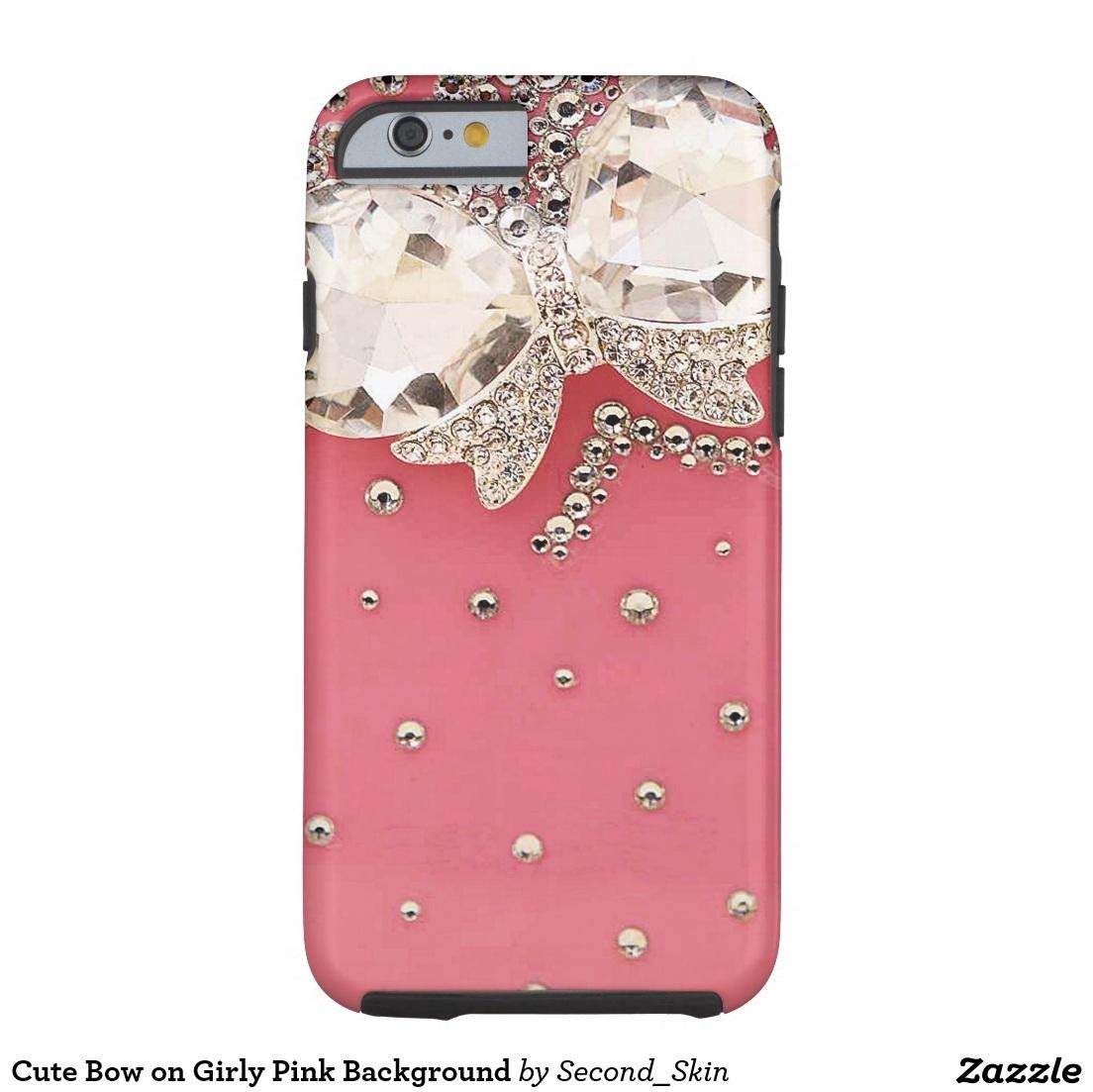 Cute Bow On Girly Pink Background Case Rf Ada Cbb De Zzs Frlv