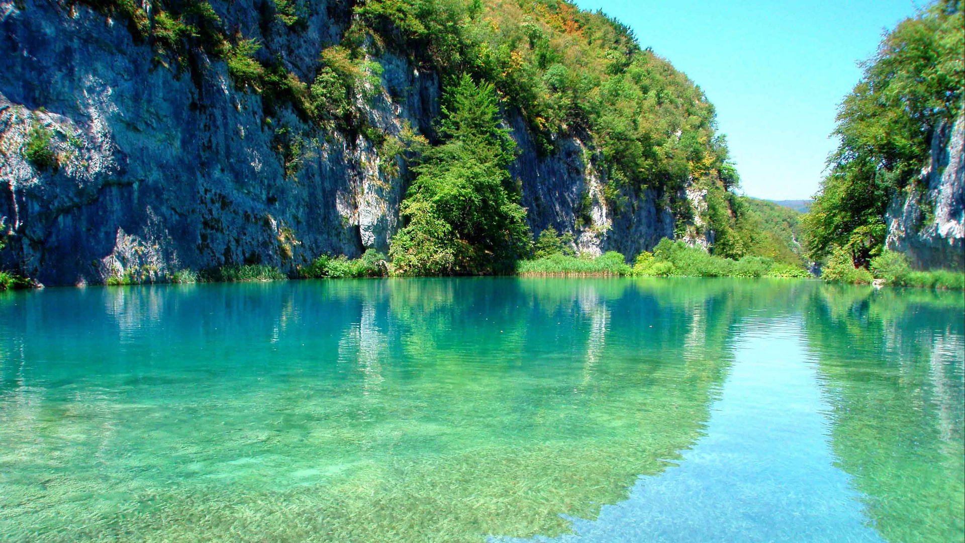Wallpaper Plitvice Lakes Croatia Lake Park