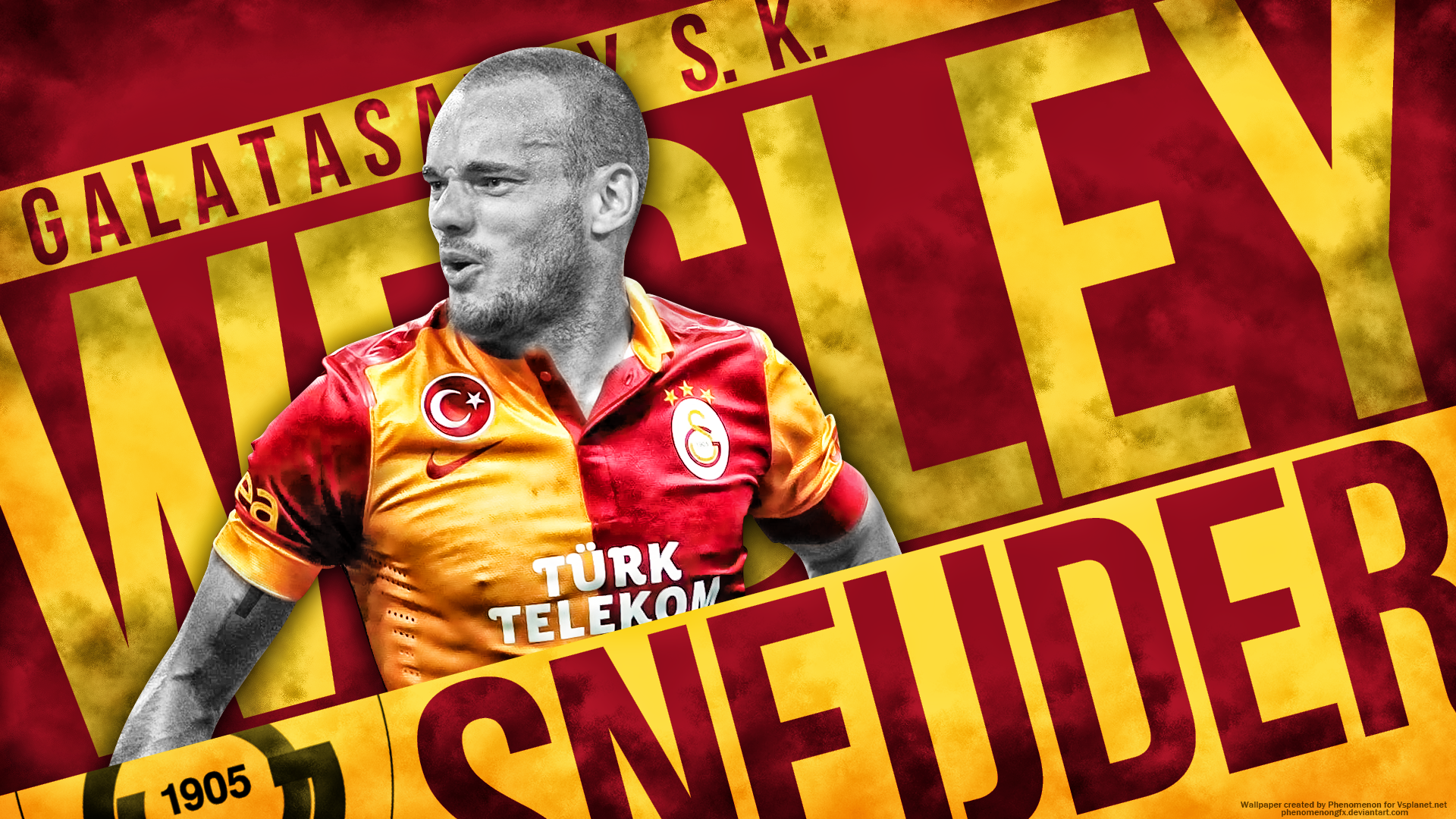 Wesley Sneijder Galatasaray HD Wallpaper