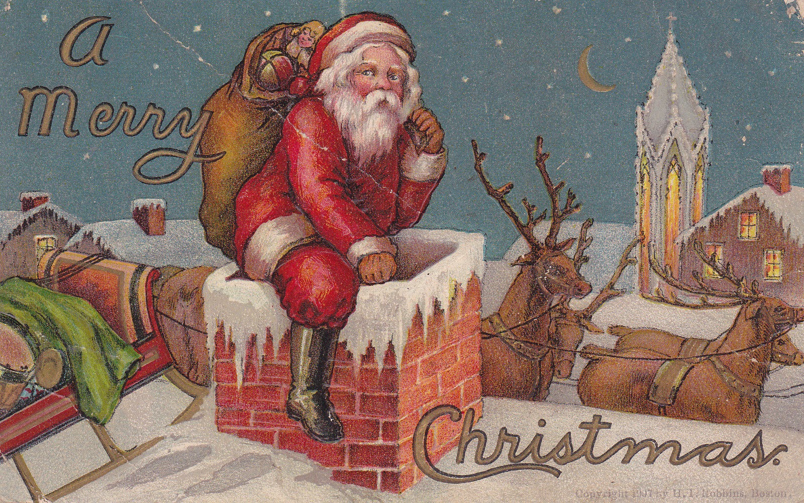 Vintage Santa Claus Wallpaper