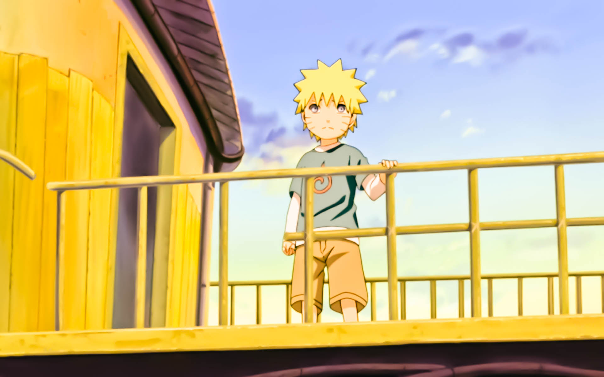 Naruto Kid On A Bridge Widescreen Wallpaper By Psy5510