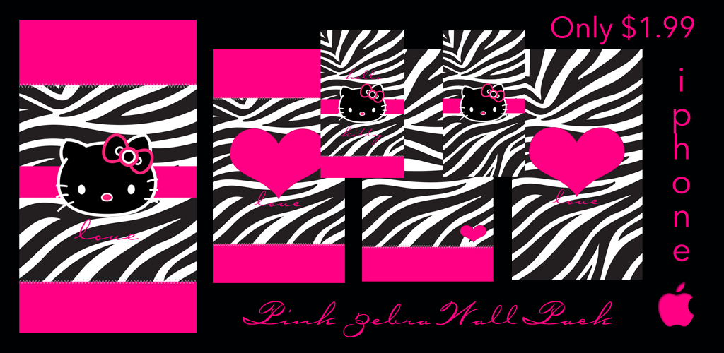 Mommy Lhey Pink Zebra Wallpaper Pack
