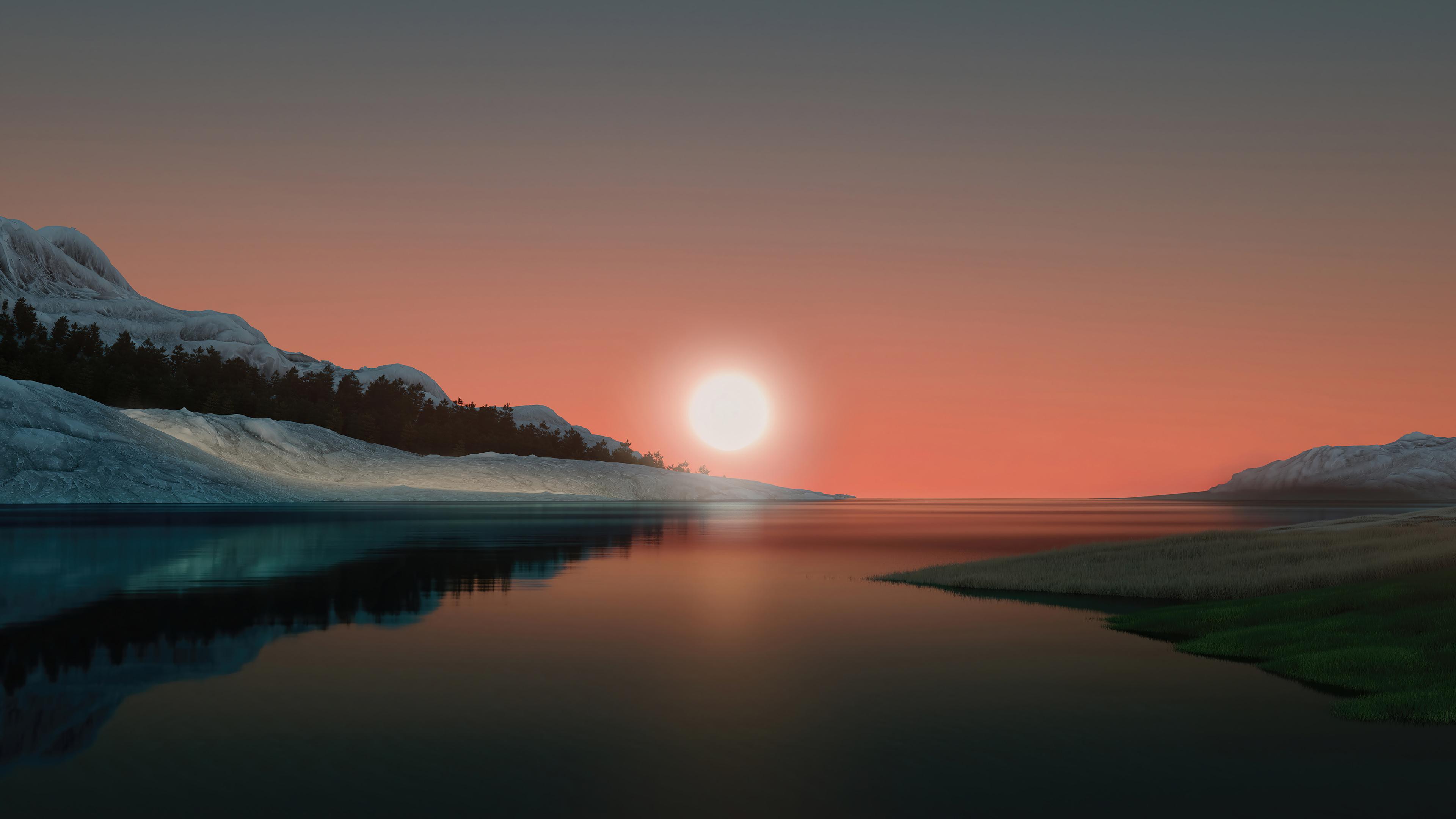 Windows Sunset Scenery Background Wallpaper 4k Pc Desktop 540b