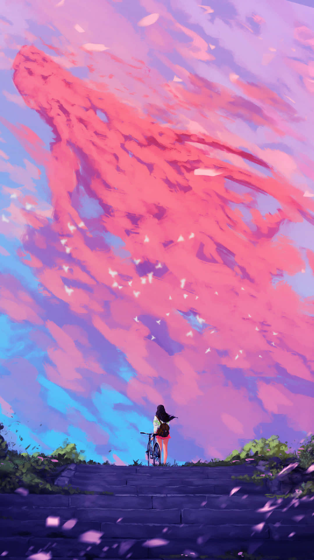 Pink Anime Aesthetic Wallpaper