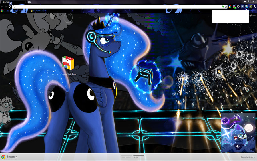 Gamer Luna theme by Midnight Page on