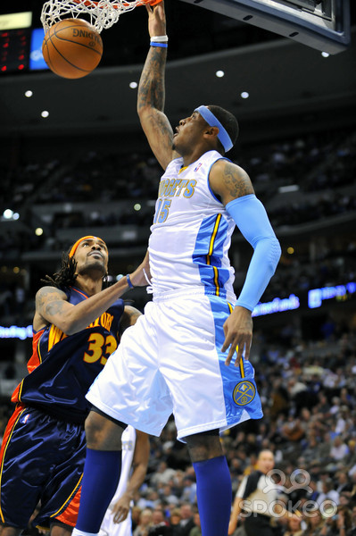 Carmelo Anthony Nuggets Dunk Photos