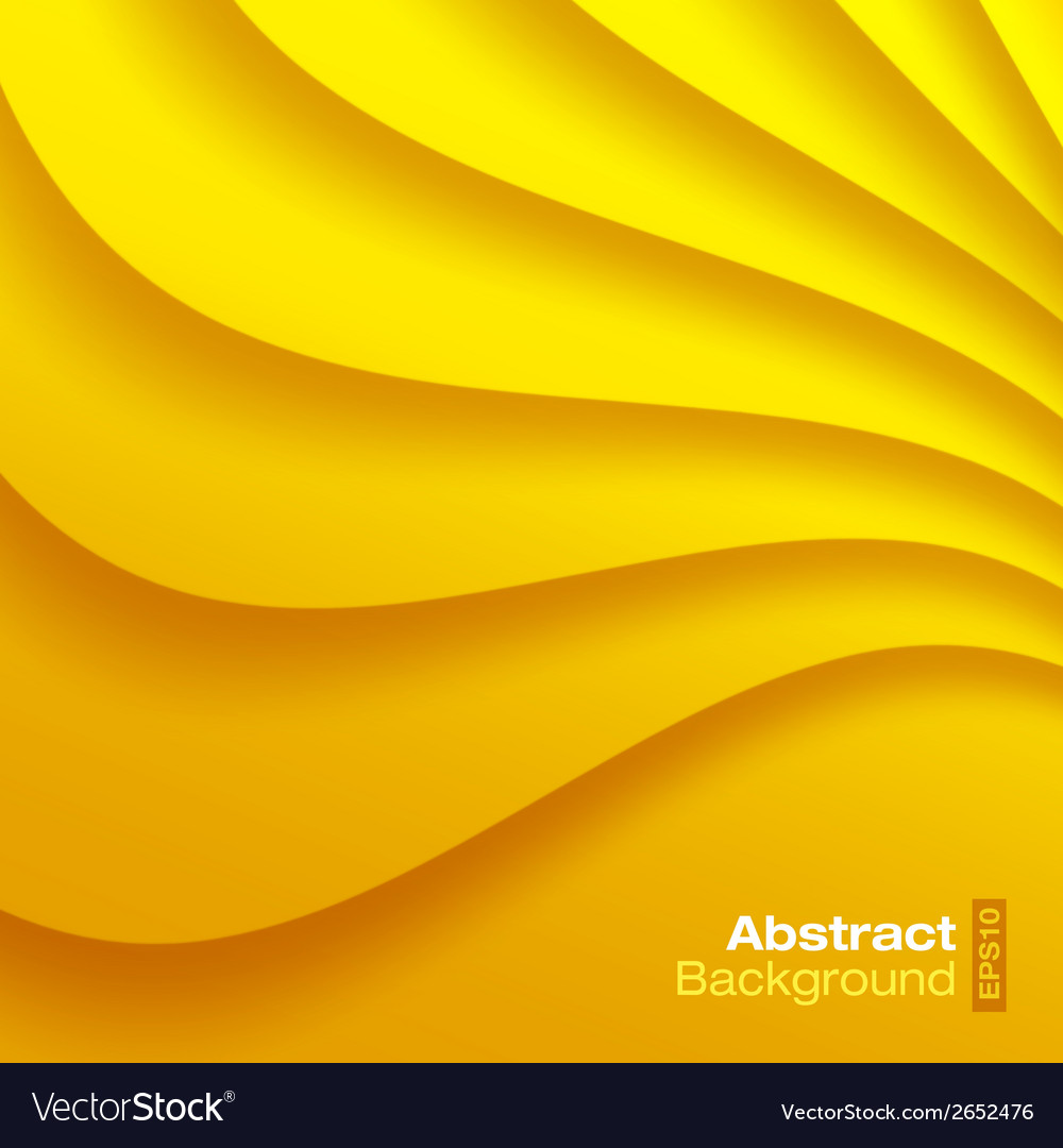 Yellow Wavy Background Royalty Vector Image
