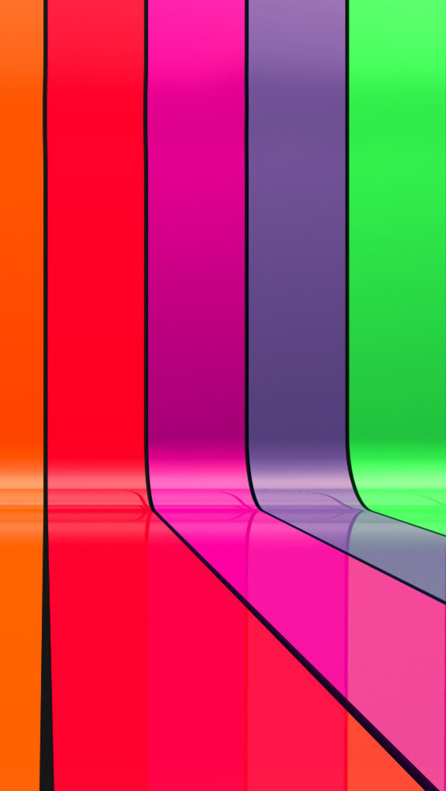 Rainbow Bars iPhone Wallpaper