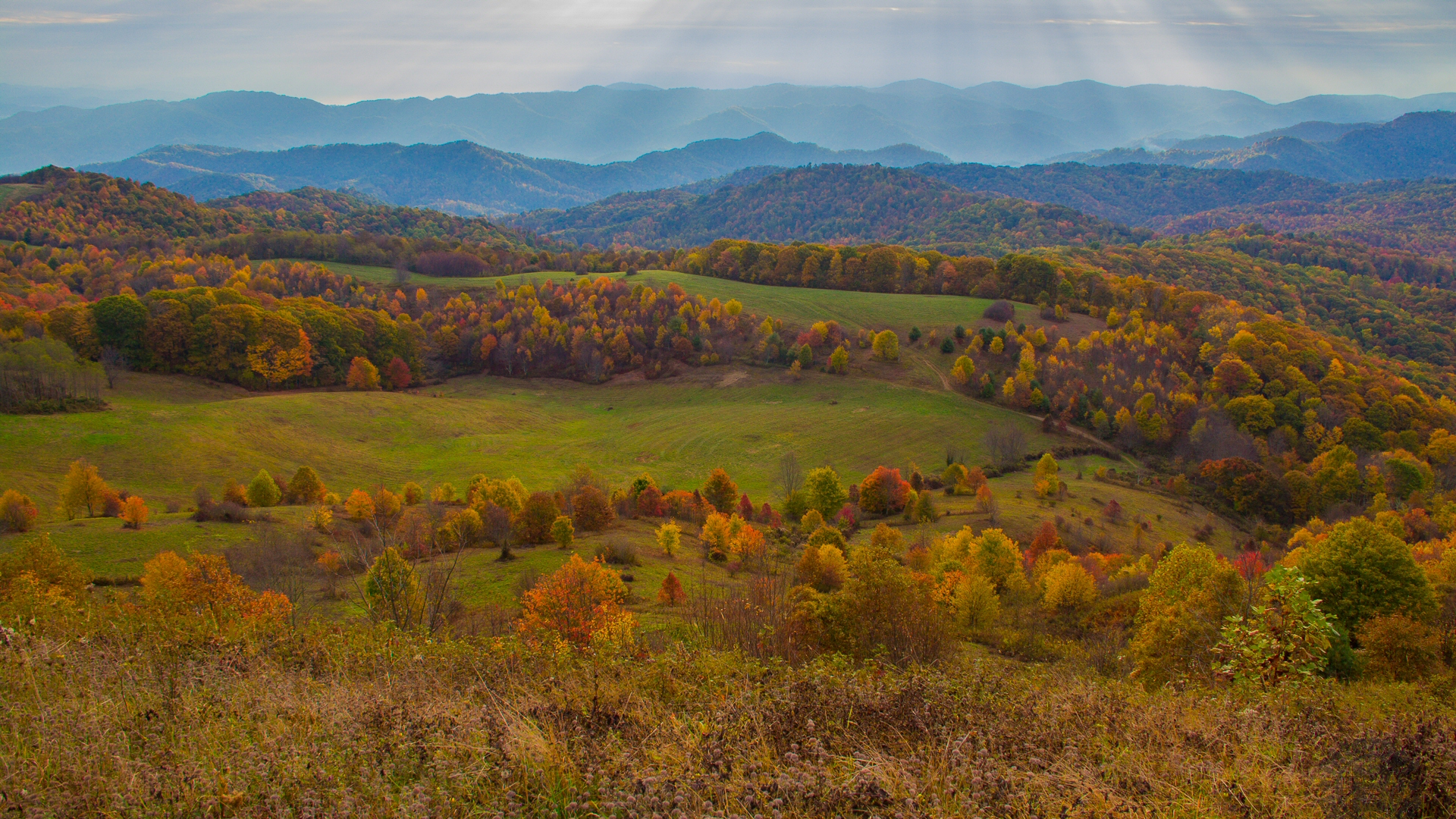 Appalachian Mountains Autumn Desktop Pc And Mac Wallpaper